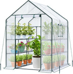 Walk-In Greenhouse 3 Tiers 12 Shelves