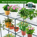 Walk-In Greenhouse 3 Tiers 12 Shelves
