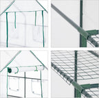 Walk-In Greenhouse 4 Window Bench Stool Display Racks