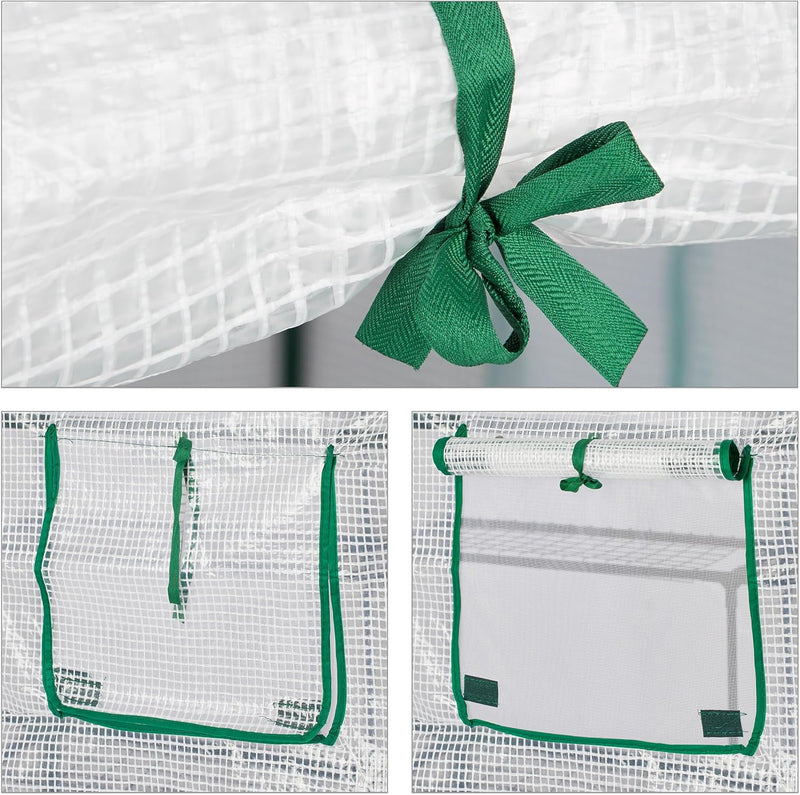 Walk-In Greenhouse 4 Window Bench Stool Display Racks
