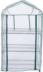 Walk in Greenhouse with 10 Shelves Reinforced Pe