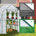 Walk in Greenhouse with 10 Shelves Reinforced Pe