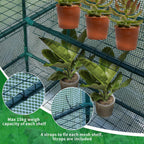 Walk in Greenhouse with 10 Shelves Reinforced Pe