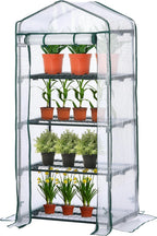 Walk in Greenhouse with 10 Shelves Reinforced Pe