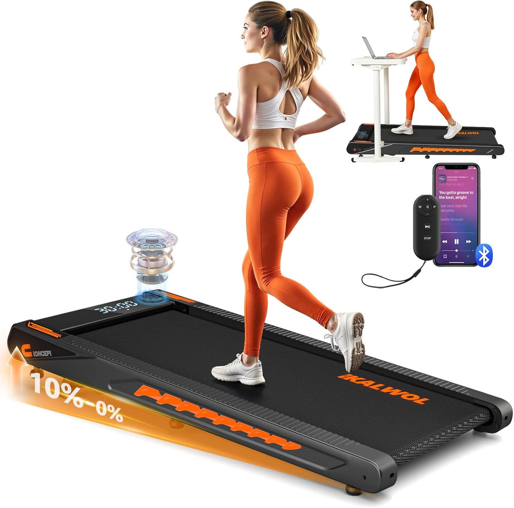 Walking Pad Treadmill with Speaker 4-In-1 Under Desk