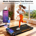 Walking Pad Treadmill with Speaker 4-In-1 Under Desk