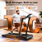 Walking Pad Treadmill with Speaker 6-In-1 Under Desk