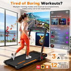 Walking Pad Treadmill with Speaker 6-In-1 Under Desk
