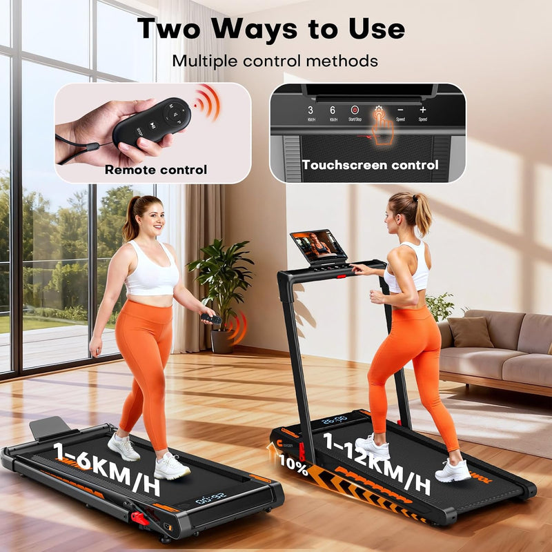 Walking Pad Treadmill with Speaker 6-In-1 Under Desk
