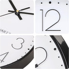 Wall Clock 12 Inch Non-Ticking Silent Quartz Decorative