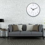 Wall Clock 12 Inch Non-Ticking Silent Quartz Decorative