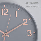 Wall Clock 12 Inch Silent Non Ticking