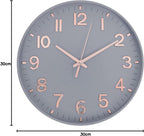 Wall Clock 12 Inch Silent Non Ticking