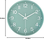 Wall Clock 12 Inch Silent Non Ticking