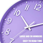 Wall Clock 12 Inch Silent Non Ticking