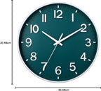 Wall Clock 12 Inch Silent Non Ticking