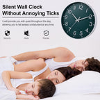 Wall Clock 12 Inch Silent Non Ticking