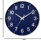 Wall Clock 12 Inch Silent Non Ticking