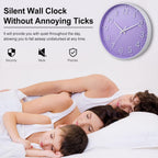 Wall Clock 12 Inch Silent Non Ticking