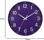 Wall Clock 12 Inch Silent Non Ticking