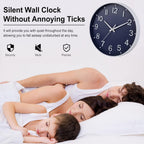 Wall Clock 12 Inch Silent Non Ticking