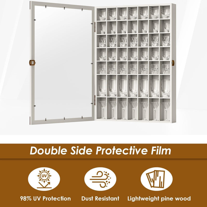 Wall Display Cabinet Lockable with Acrylic Door 49