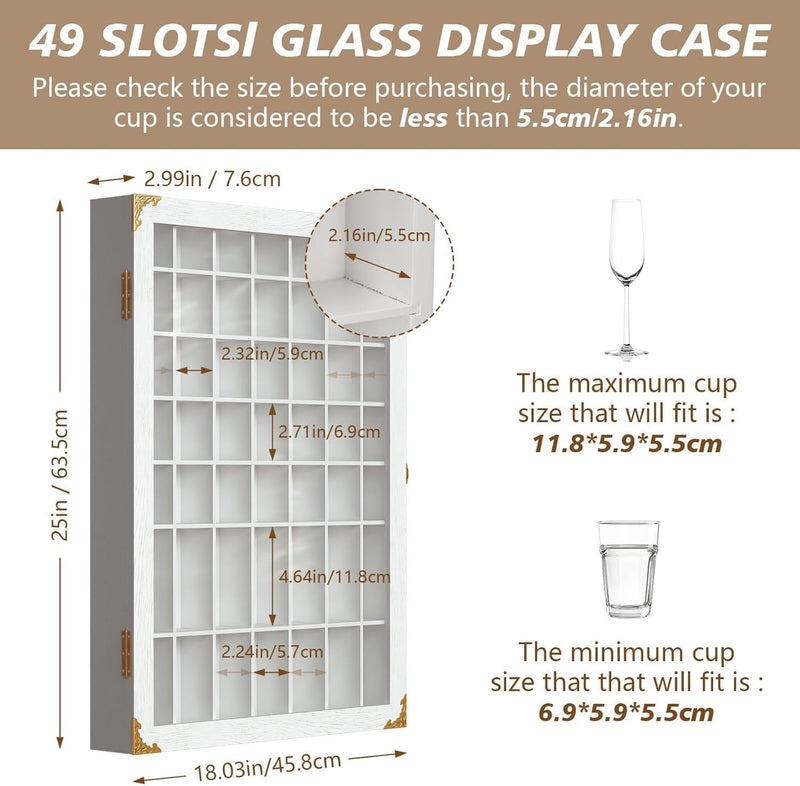Wall Display Cabinet Lockable with Acrylic Door 49