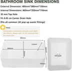 Wall Hung Bathroom Basin Ceramic Wash Modern