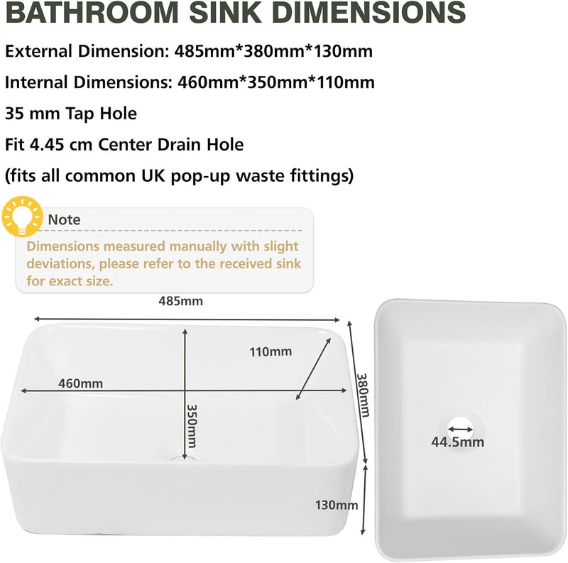 Wall Hung Bathroom Basin Ceramic Wash Modern