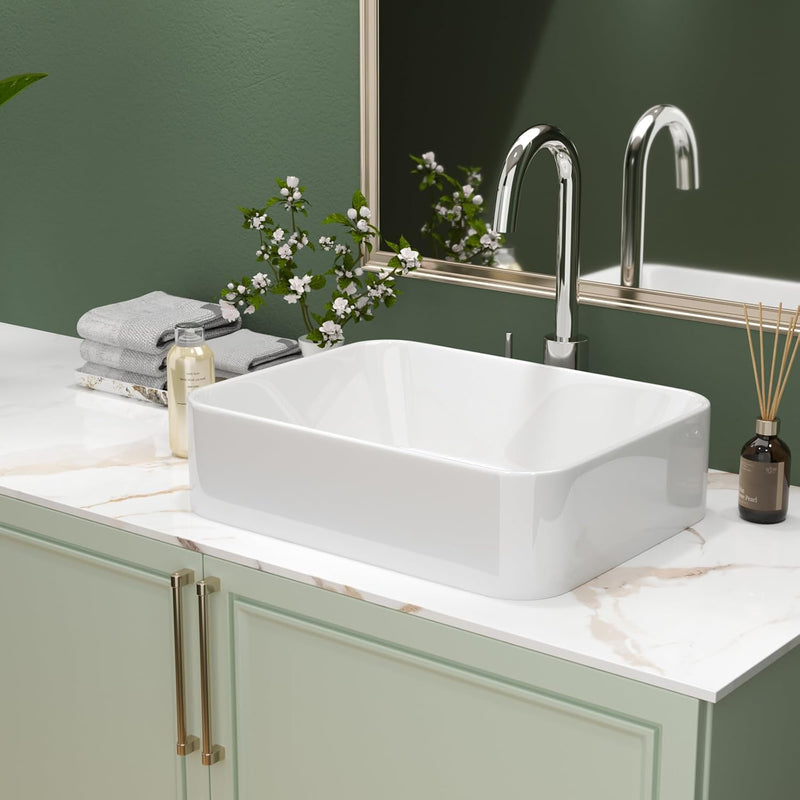 Wall Hung Bathroom Basin Ceramic Wash Modern