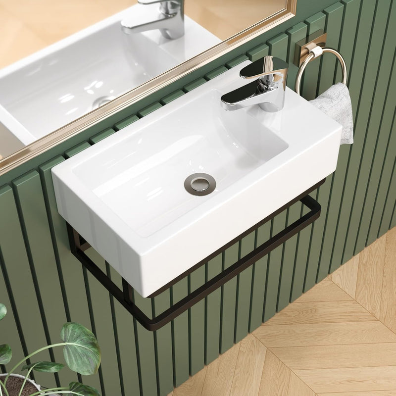 Wall Hung Bathroom Basin Ceramic Wash Modern
