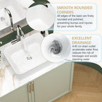 Wall Hung Bathroom Basin Ceramic Wash Modern