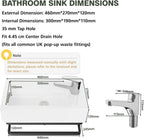 Wall Hung Bathroom Basin Ceramic Wash Modern