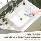 Wall Hung Bathroom Basin Ceramic Wash Modern