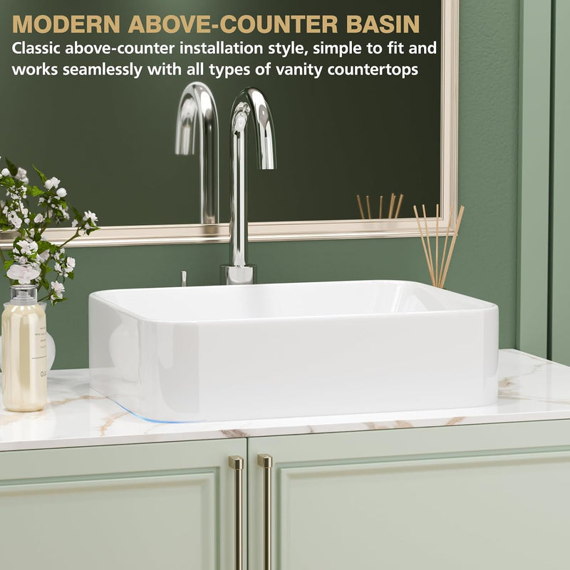 Wall Hung Bathroom Basin Ceramic Wash Modern