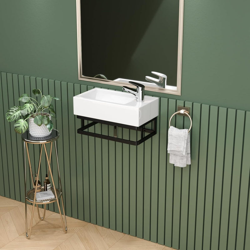 Wall Hung Bathroom Basin Ceramic Wash Modern