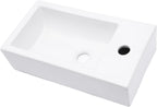 Wall Hung Bathroom Vessel Sink High-Fired Ceramic Basin