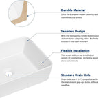 Wall Hung Bathroom Vessel Sink High-Fired Ceramic Basin