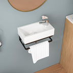 Wall Hung Bathroom Vessel Sink High-Fired Ceramic Basin