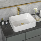 Wall Hung Bathroom Vessel Sink High-Fired Ceramic Basin