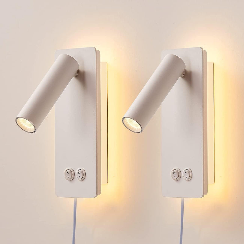 LED Wall Lamp and Reading Light Two-In-One
