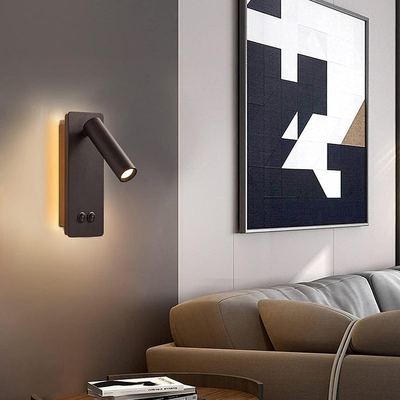 LED Wall Lamp and Reading Light Two-In-One