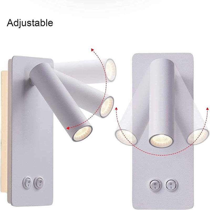 LED Wall Lamp and Reading Light Two-In-One