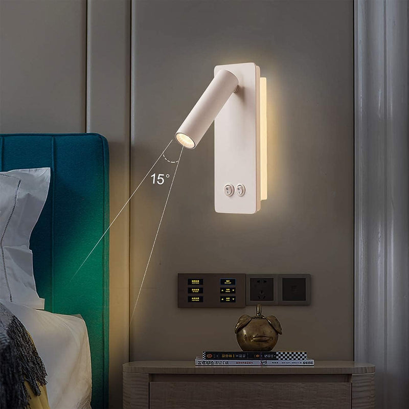 LED Wall Lamp and Reading Light Two-In-One