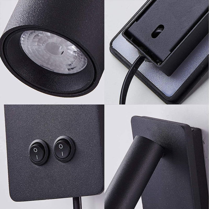 LED Wall Lamp and Reading Light Two-In-One