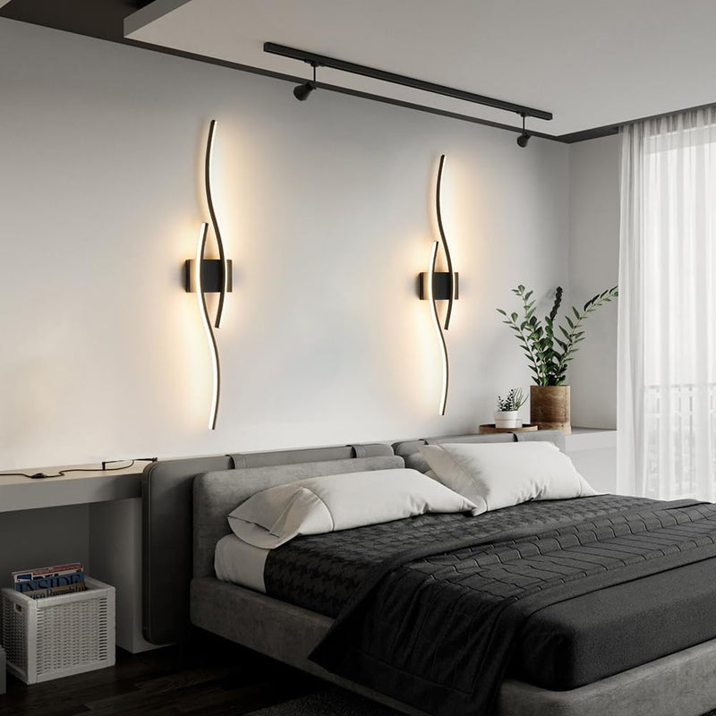 LED Wall Lights Dimmable Hardwired Sconce 26W (Set of 2)