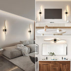 Wall Lights Dimmable Hardwired Sconce 26W (Set of 2)