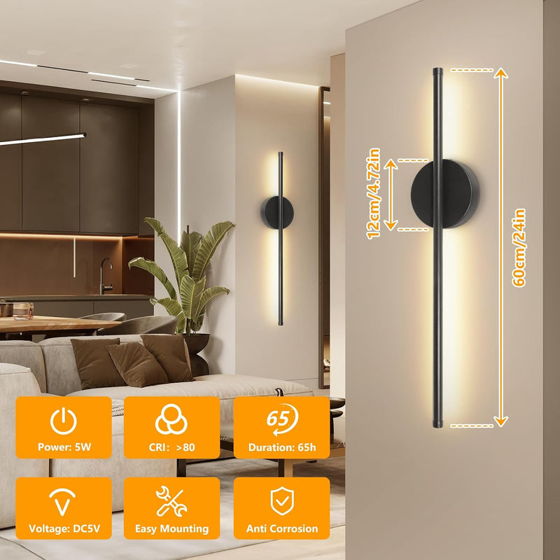 Wall Lights for Living Room 3 Colour Temperature