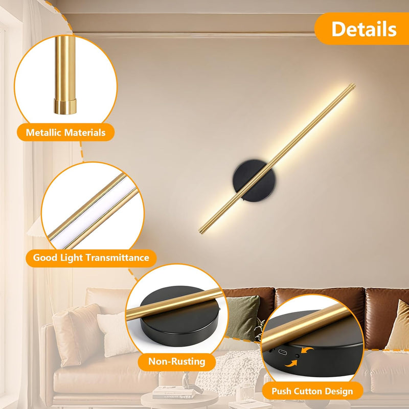 Wall Lights for Living Room 3 Colour Temperature
