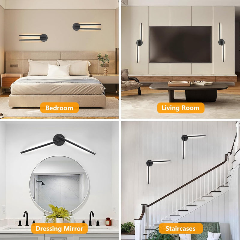 Wall Lights for Living Room 3 Colour Temperature